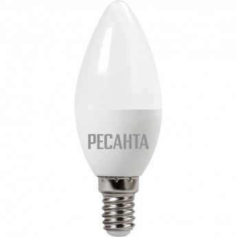 Лампа светодиодная РЕСАНТА LL-R-C37-6W-230-3K-E14