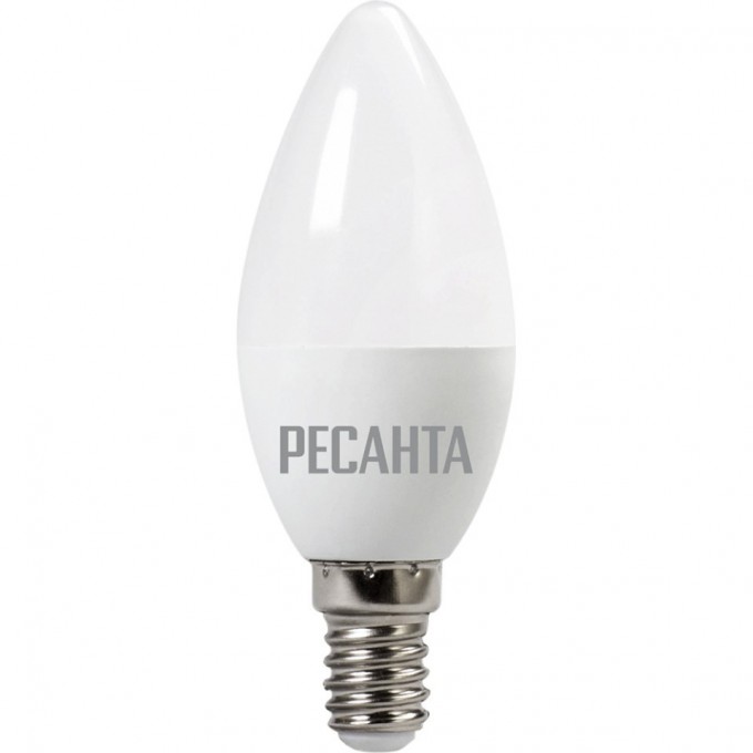 Лампа светодиодная РЕСАНТА LL-R-C37-6W-230-3K-E14 76/1/3 Лампа светодиодная РЕСАНТА LL-R-C37-6W-230-3K-E14 76/1/3