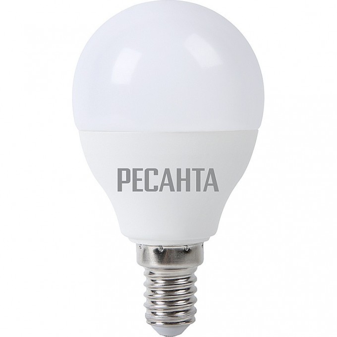 Лампа светодиодная РЕСАНТА LL-R-G45-7W-230-3K-E14 76/1/6 Лампа светодиодная РЕСАНТА LL-R-G45-7W-230-3K-E14 76/1/6