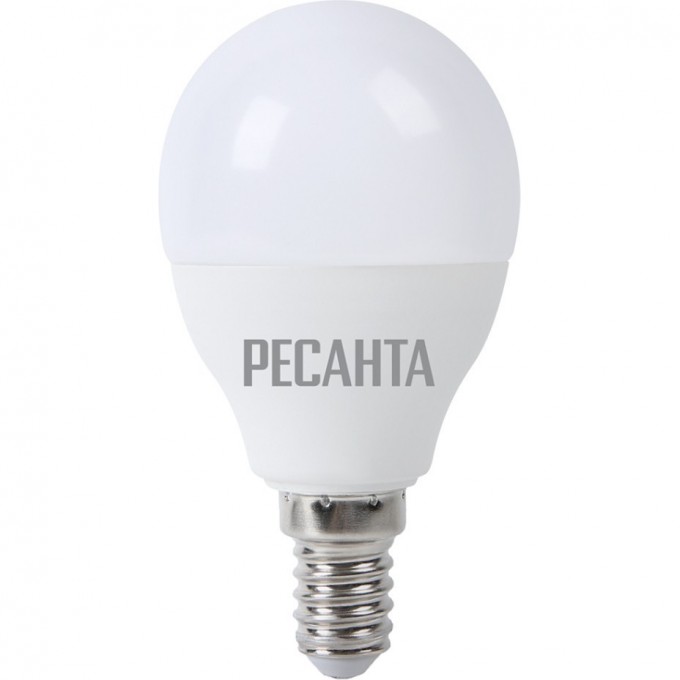 Лампа светодиодная РЕСАНТА LL-R-G45-7W-230-4K-E14 76/1/8 Лампа светодиодная РЕСАНТА LL-R-G45-7W-230-4K-E14 76/1/8