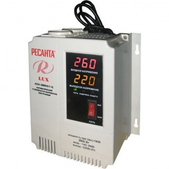 Стабилизатор напряжения серии LUX РЕСАНТА АСН-2000Н/1-Ц